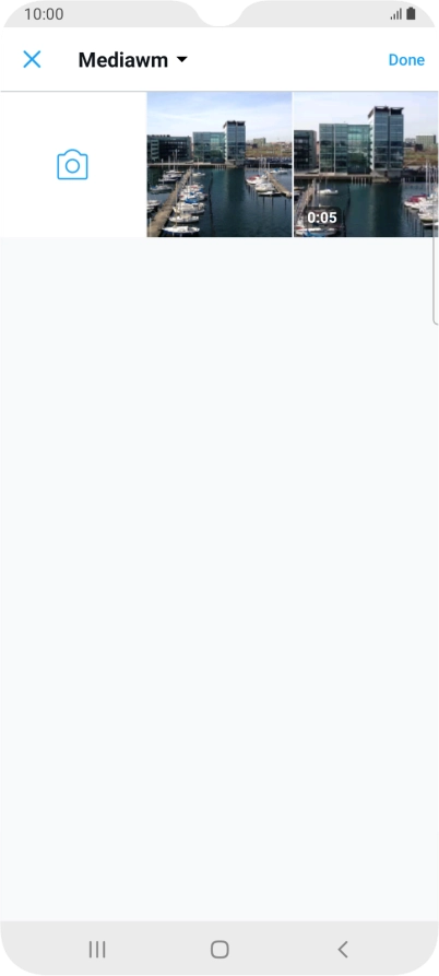 Press the required picture or video clip.