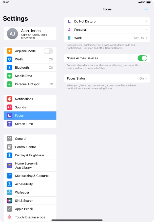 Press Do Not Disturb.