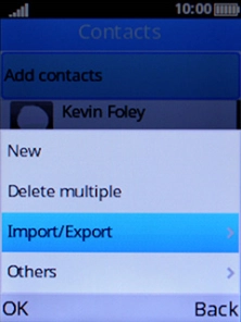 Select Import/Export.