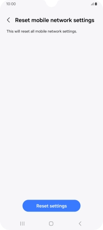 Press Reset settings.