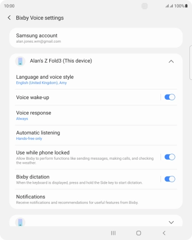 Follow the instructions on the screen to select the required settings.