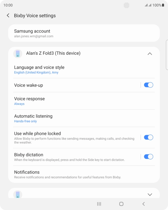 Follow the instructions on the screen to select the required settings.