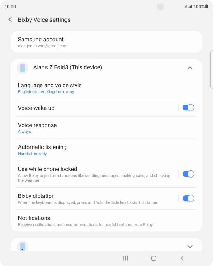 Follow the instructions on the screen to select the required settings.