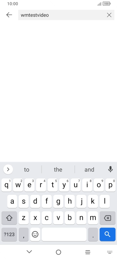 Key in the required search word and press the search icon.