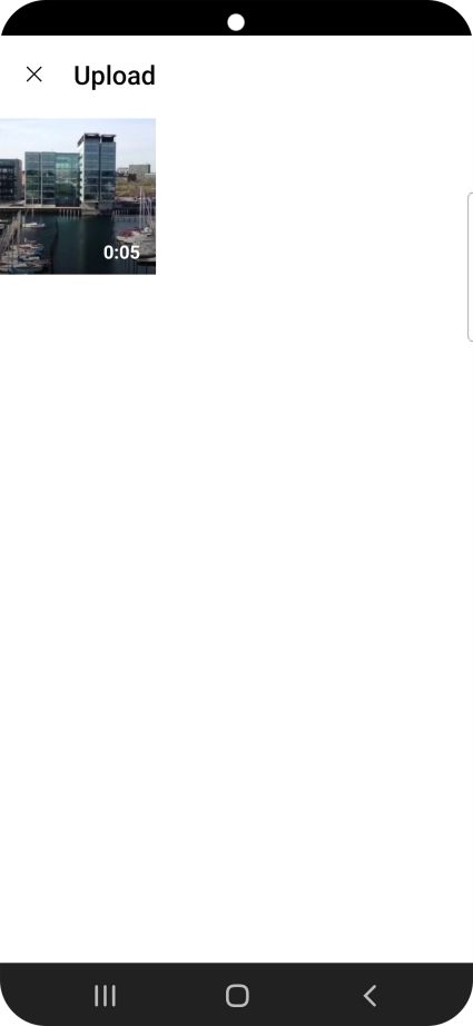 Press the required video clip. Press the required video clip.