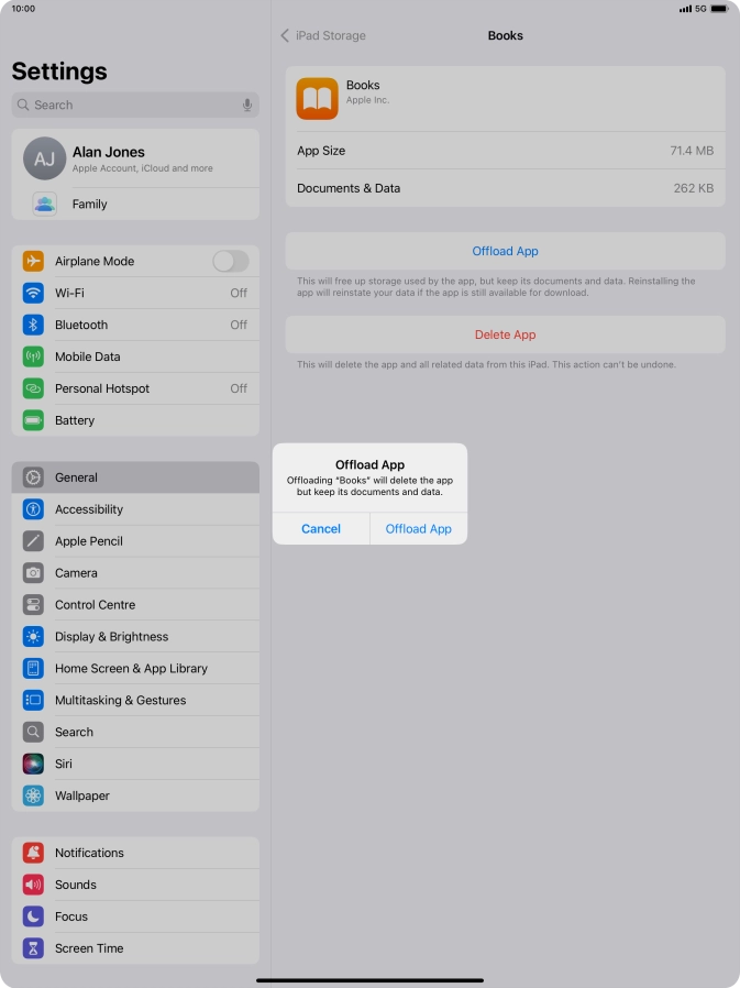 Press Offload App. Press Offload App.
