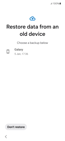 Press the required backup and your phone restores the content of the selected backup. Subsequently, follow the instructions on the screen to set up your phone and prepare it for use. Press the required backup and your phone restores the content of the selected backup. Subsequently, follow the instructions on the screen to set up your phone and prepare it for use.