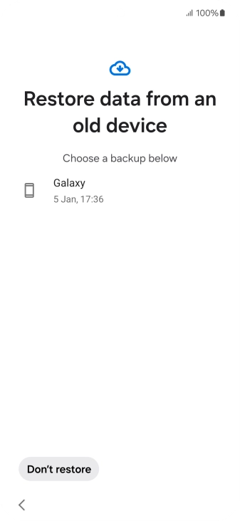 Press the required backup and your phone restores the content of the selected backup. Subsequently, follow the instructions on the screen to set up your phone and prepare it for use. Press the required backup and your phone restores the content of the selected backup. Subsequently, follow the instructions on the screen to set up your phone and prepare it for use.