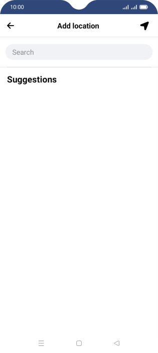 Press the search field and key in the required search word.