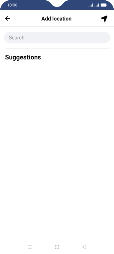 Press the search field and key in the required search word.