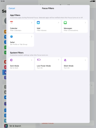 To see specific calendars in the selected focus mode, press Calendar and follow the instructions on the screen to select the required calendars. To see specific calendars in the selected focus mode, press Calendar and follow the instructions on the screen to select the required calendars.