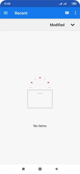 Slide your finger right starting from the left side of the screen.