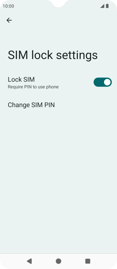 Press Change SIM PIN.