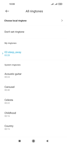 Press the Home key to return to the home screen.