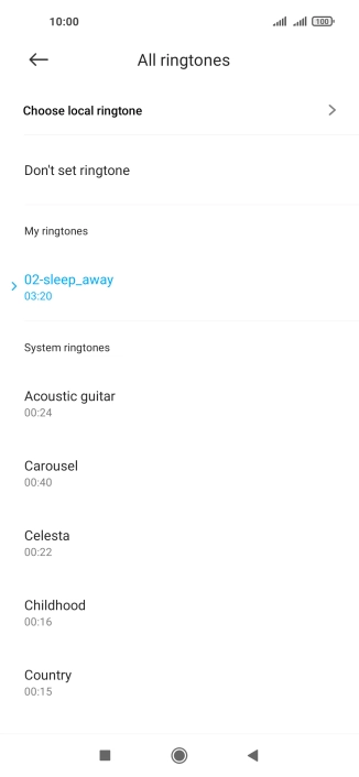 Press the Home key to return to the home screen.