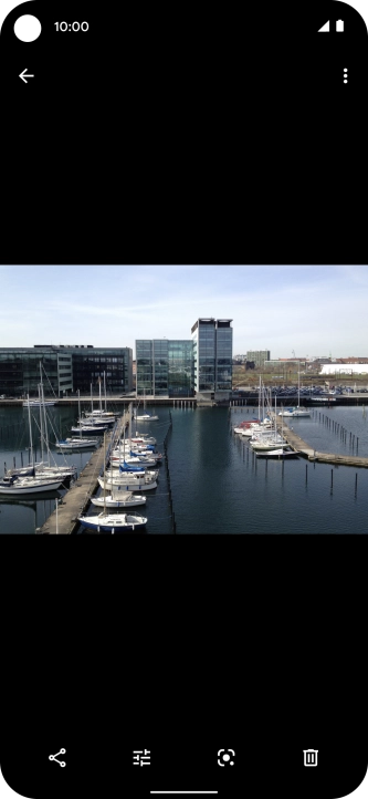 Press the share icon.