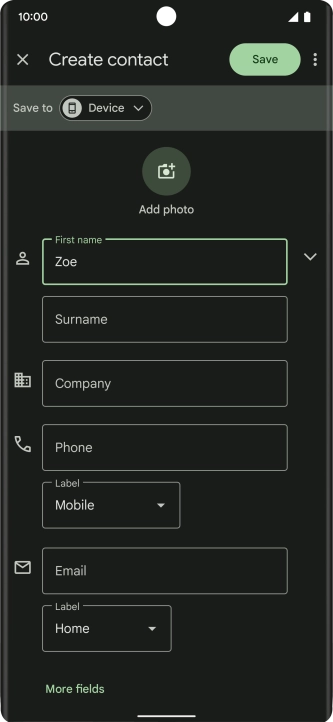 Press Surname and key in the required last name.