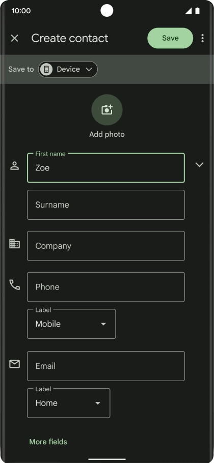 Press Surname and key in the required last name.