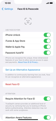 Press the indicators next to the required settings to turn them on or off. Press the indicators next to the required settings to turn them on or off.