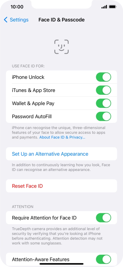 Press the indicators next to the required settings to turn them on or off. Press the indicators next to the required settings to turn them on or off.