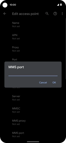 Key in 8799 and press OK.