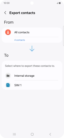 Press the name of the SIM.
