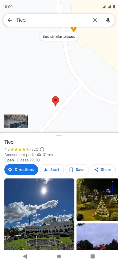 Press the destination. Press the destination.