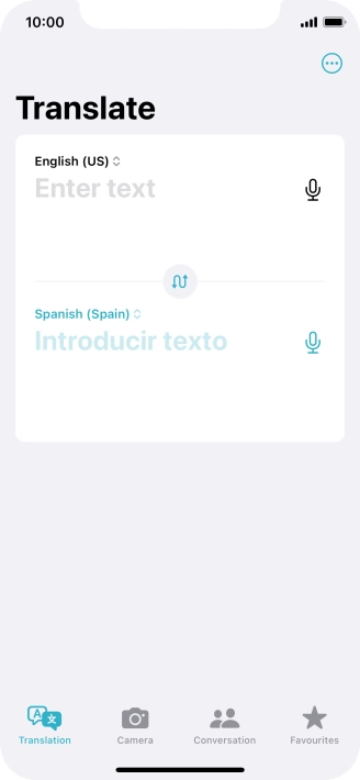 Press the first drop down list.