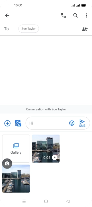 Press Gallery and go to the required folder.