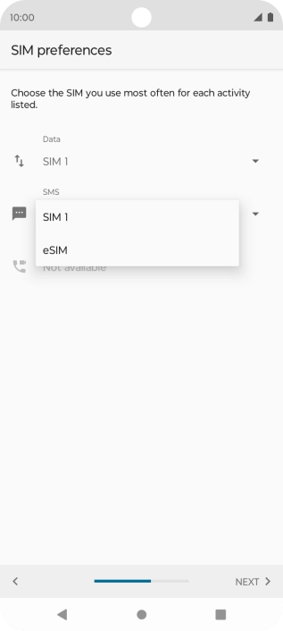 Press the required price plan.