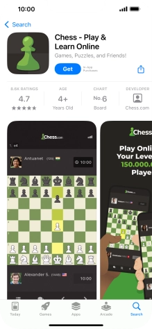 Press Get and follow the instructions on the screen to install the app.