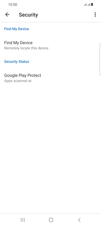 Press Find My Device. Press Find My Device.