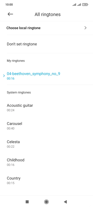 Press the Home key to return to the home screen. Press the Home key to return to the home screen.