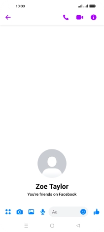Press the text input field.