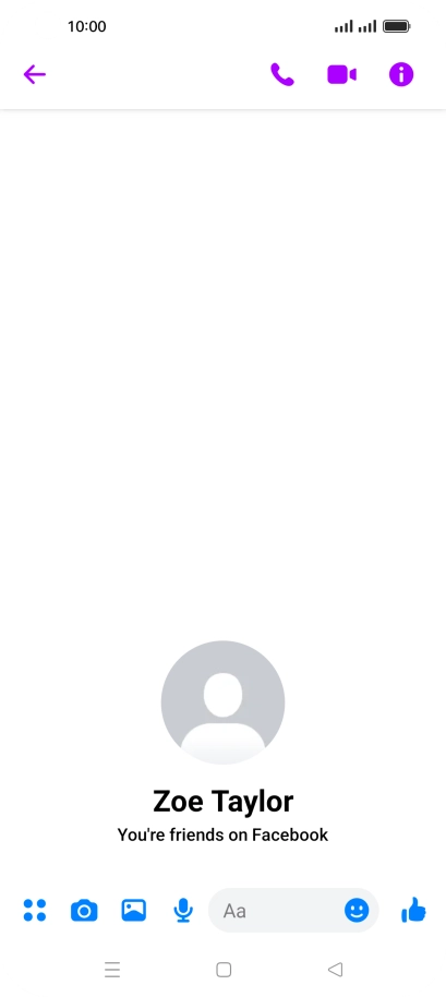 Press the text input field.