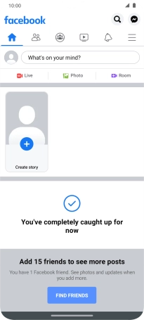 Press the text input field.