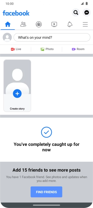 Press the text input field.