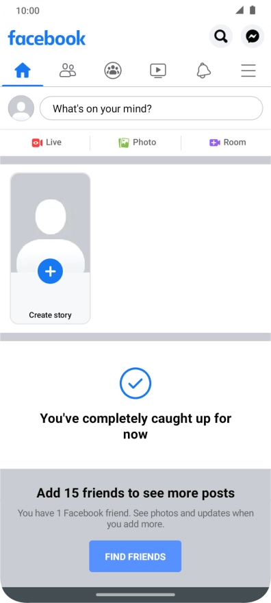 Press the text input field.