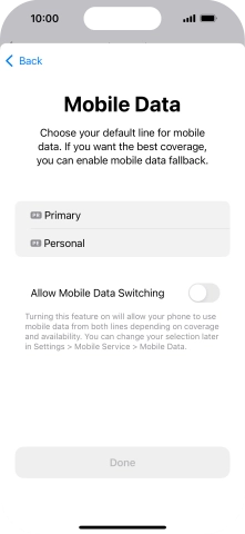 Press the required price plan.