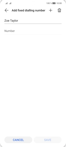 Press Number and key in the required phone number.