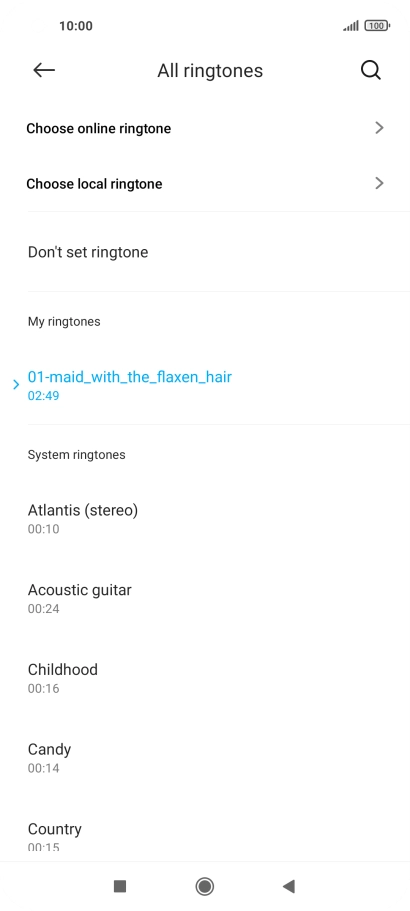 Press the Home key to return to the home screen.