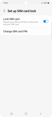 Press Change SIM card PIN.