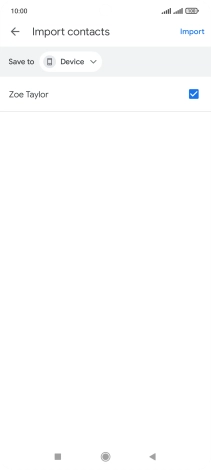 Press the fields next to the required contacts to select them.