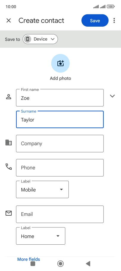 Press Phone and key in the required phone number.