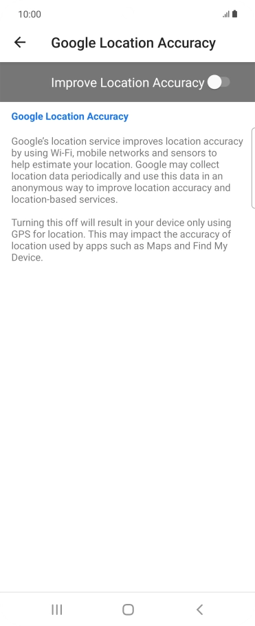 If you press the indicator next to 