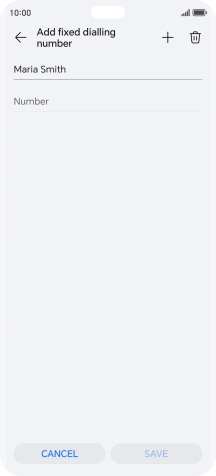 Press Number and key in the required phone number.