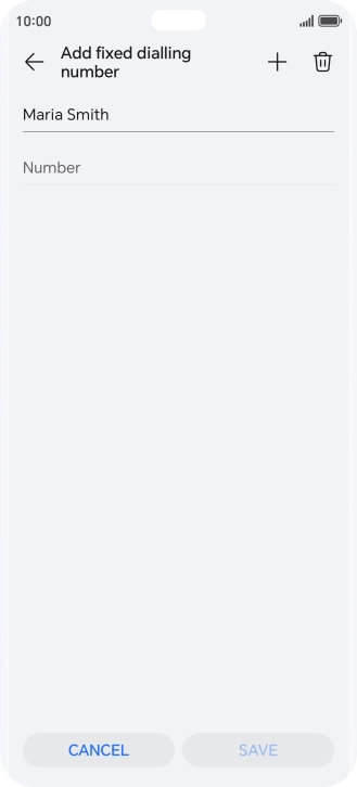 Press Number and key in the required phone number.