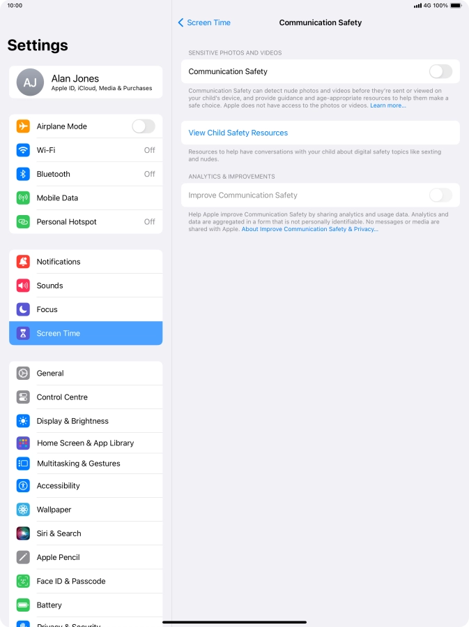 Press the indicator next to Press the indicator next to