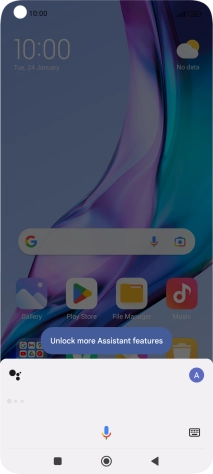 Press the profile icon.