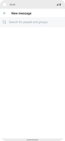 Press the search field.